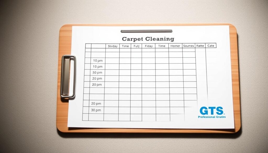 地毯清潔時間表追蹤