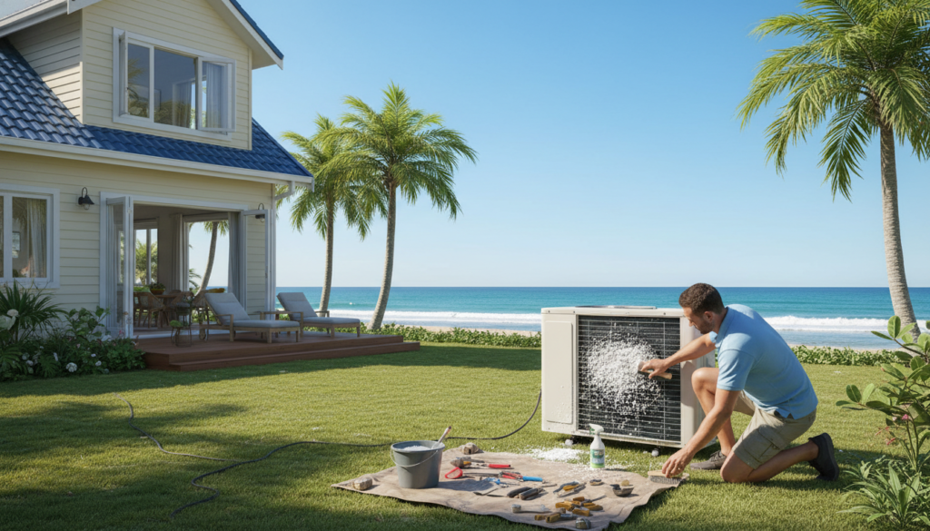 海邊住戶冷氣清洗